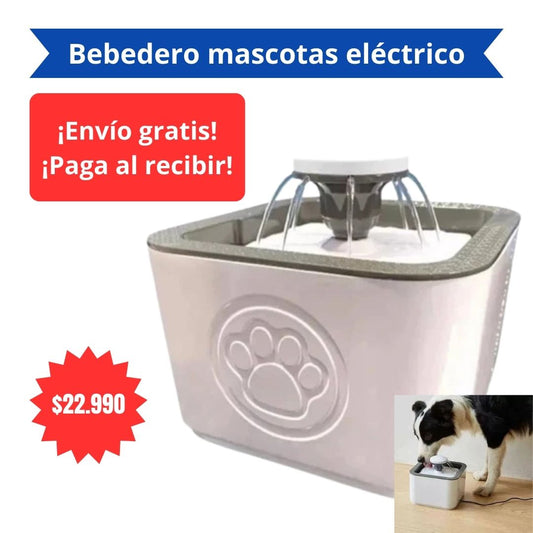 Bebedero mascotas eléctrico + envío gratis