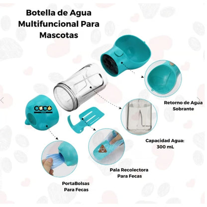 Botella Mascotas Multifuncional