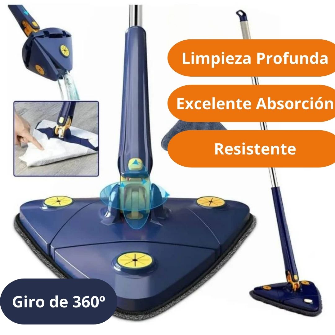 Mopa Trapeador Gira 360° Triangular